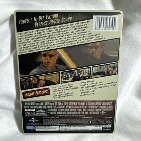 The Fast and The Furious (Blu-ray) Limited Edition Steel-book Edition DVD - Picture 3 of 8